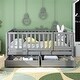 preview thumbnail 1 of 19, Twin Size Daybed with Fence Guardrails and 2 Drawers