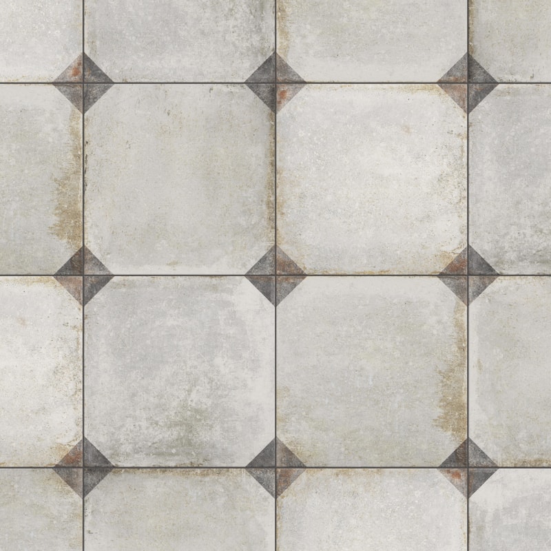 Merola Tile D'Anticatto Decor Trapani 8-3/4" x 8-3/4" Porcelain Floor and Wall Tile - Case (20 Tiles)