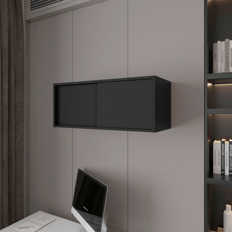 Floating Cabinet with Sliding Door