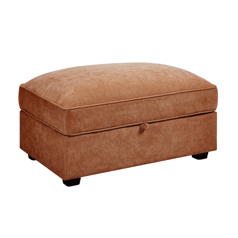 Rossetta Chenille Classic Color Matching Stylish Ottoman with Hidden Storage Spaces