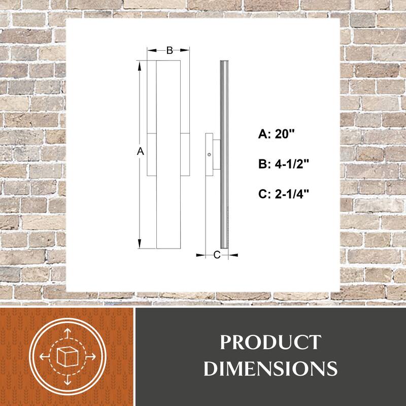 Vaxcel Lighting T0766 Owen 20" Tall LED Outdoor Wall Sconce