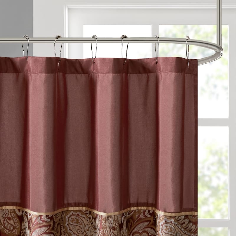 Madison Park Aubrey Jacquard Shower Curtain