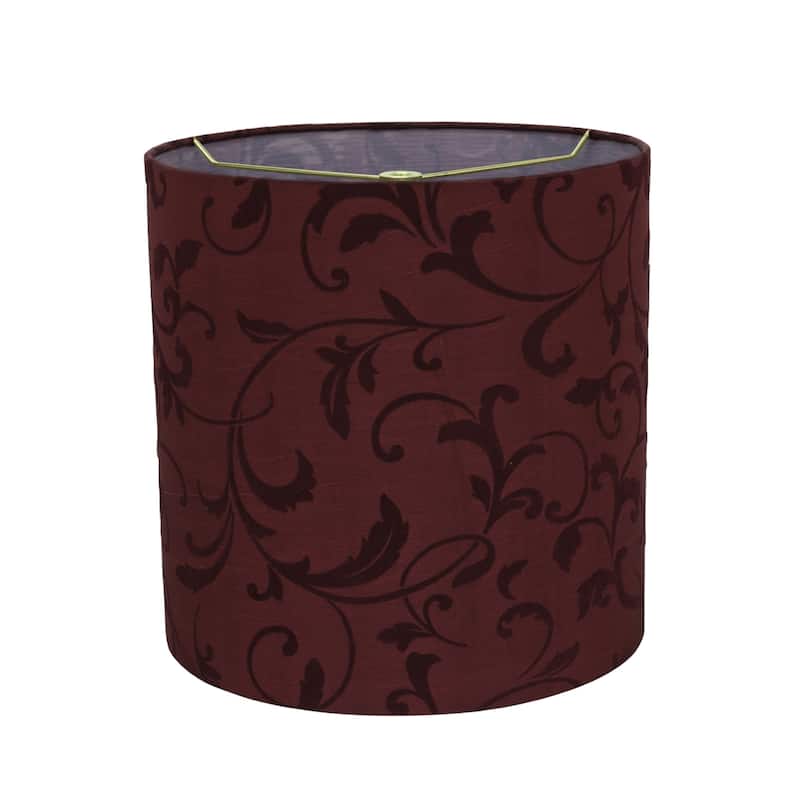 Aspen Creative Drum (Cylinder) Shape Spider Construction Lamp Shade in Red (10" x 10" x 10")