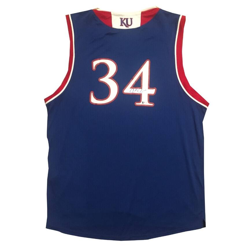 Paul Pierce Autographed Kansas Jayhawks Signed Basketball Jersey Beckett BAS COA - 8'6" x 11'6"