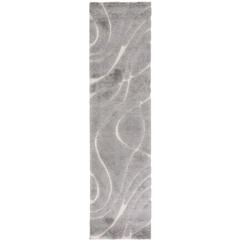 SAFAVIEH Florida Shag Sigtraud Abstract Waves 1.2-inch Area Rug