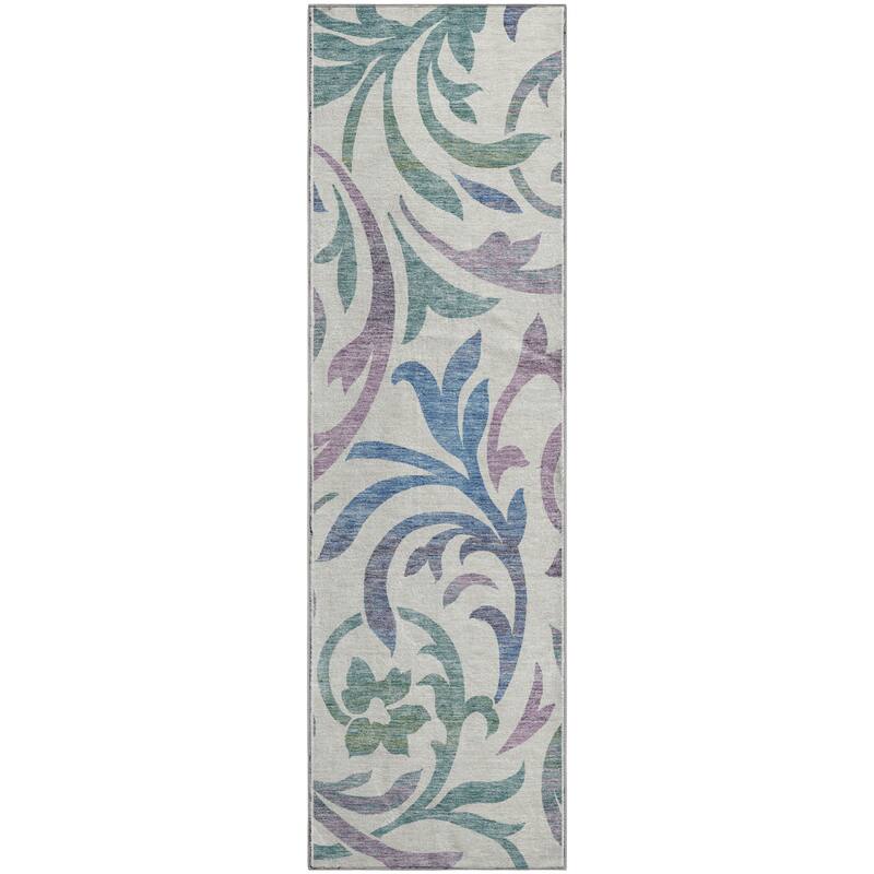 Premium Washable Super Soft Contempory Scroll Mayfield Rug
