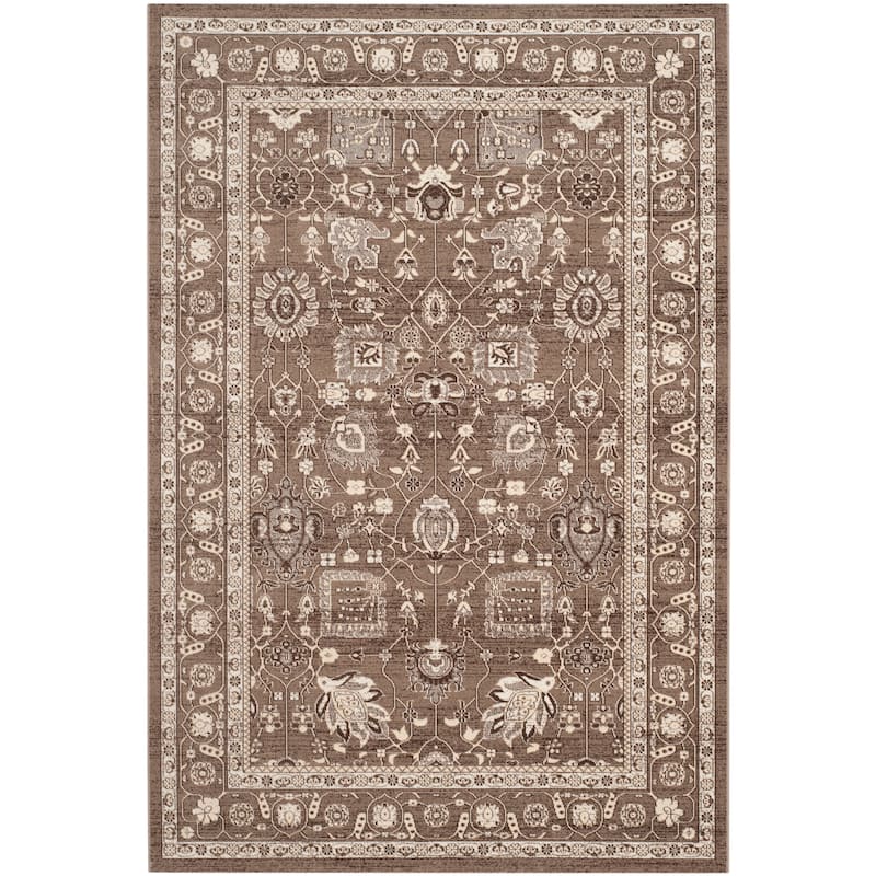SAFAVIEH Artisan Adelmina Distressed Oriental Rug - 5'1" x 7'6" - Brown/Brown