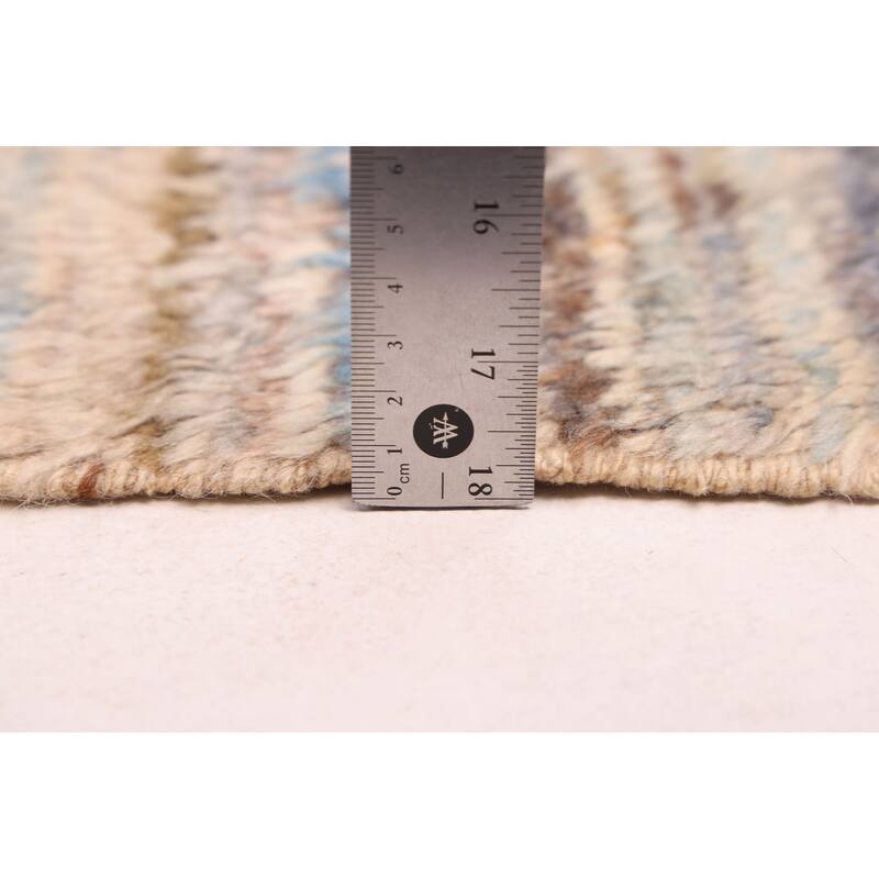 ECARPETGALLERY Hand-knotted Pak Finest Marrakesh Light Blue, Light Grey Wool Rug - 9'1 x 9'10