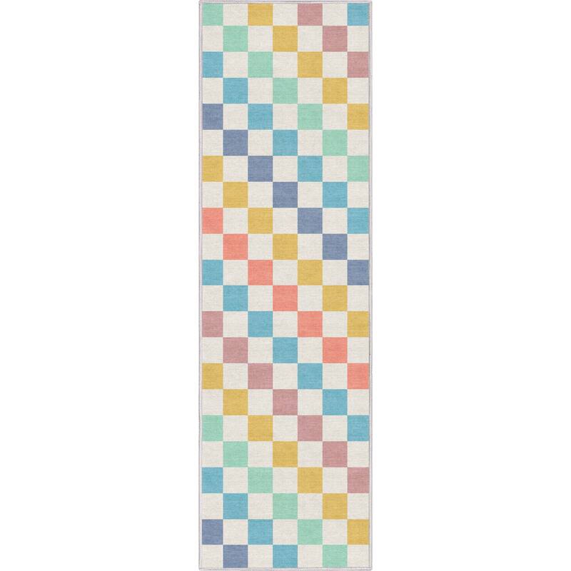 Well Woven Apollo Square Modern Geometric Flat-Weave Area Rug