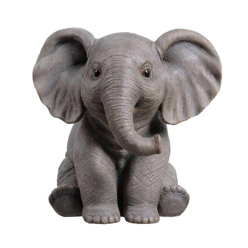 7" H Sitting Baby Elephant