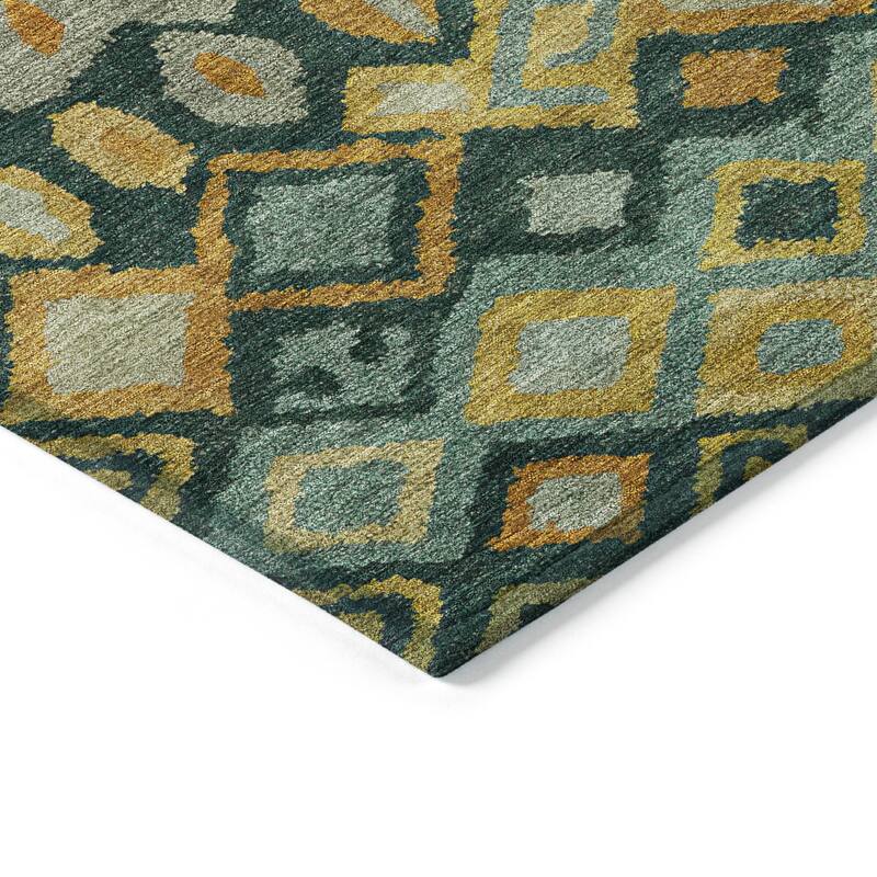 Machine Washable Indoor/ Outdoor Boho Moroccan Chantille Rug