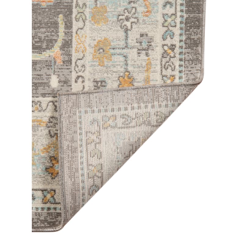 Bohemian Bordered Indoor/Outdoor Area Rug
