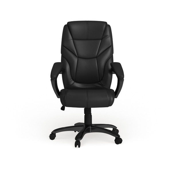 High Back LeatherSoft Overstuffed Executive Swivel Ergonomic