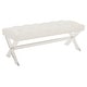 preview thumbnail 5 of 10, SAFAVIEH Couture Tourmaline Tufted Acrylic Bench - 48 IN W x 18 IN D x 18 IN H