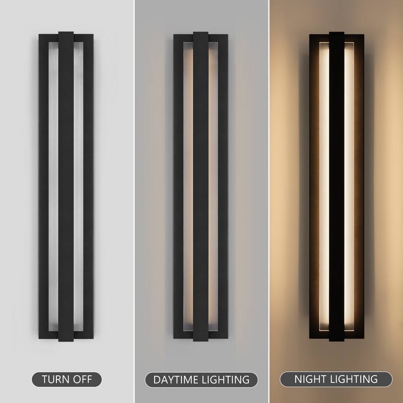 Modern Outdoor Wall Lights Exterior Lighting Fixtures With Glass Shade