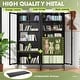 preview thumbnail 20 of 18, Kitchen Pantry Cabinet Glass Display Storage Buffet Sideboards with Glass Doors and 4 Adjustable Shelves