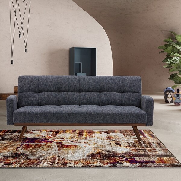 Mid century Armless Fabric Adjustable Folding Sofa Bed 33.07