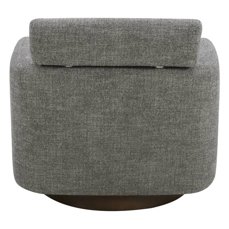 Spruce & Spring Ray Modern Swivel Accent Barrel Chairs
