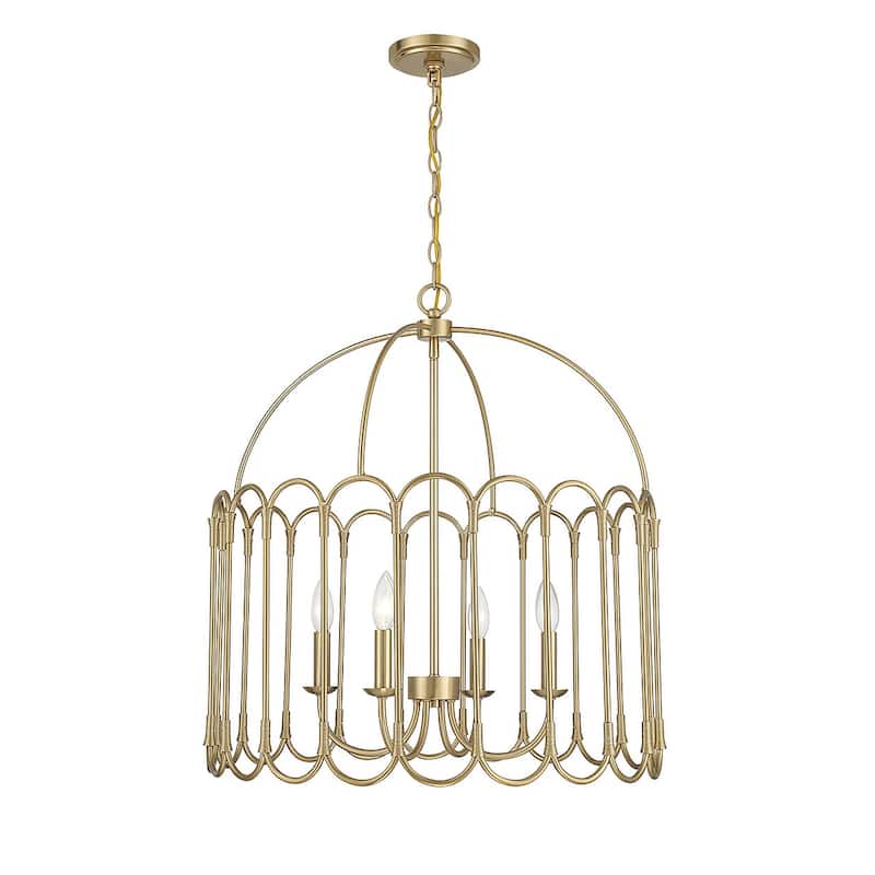 Meridian M7029 4 Light 24" Wide Taper Candle Pendant