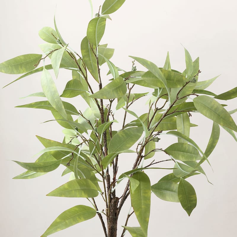 SAFAVIEH Nicolette Faux Eucalyptus Potted Tree - 18.9" W x 18.9" L x 48.8" H - 19Wx19Dx49H