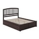 preview thumbnail 49 of 84, Richmond Solid Wood Platform Bed with Footboard & Twin XL Trundle