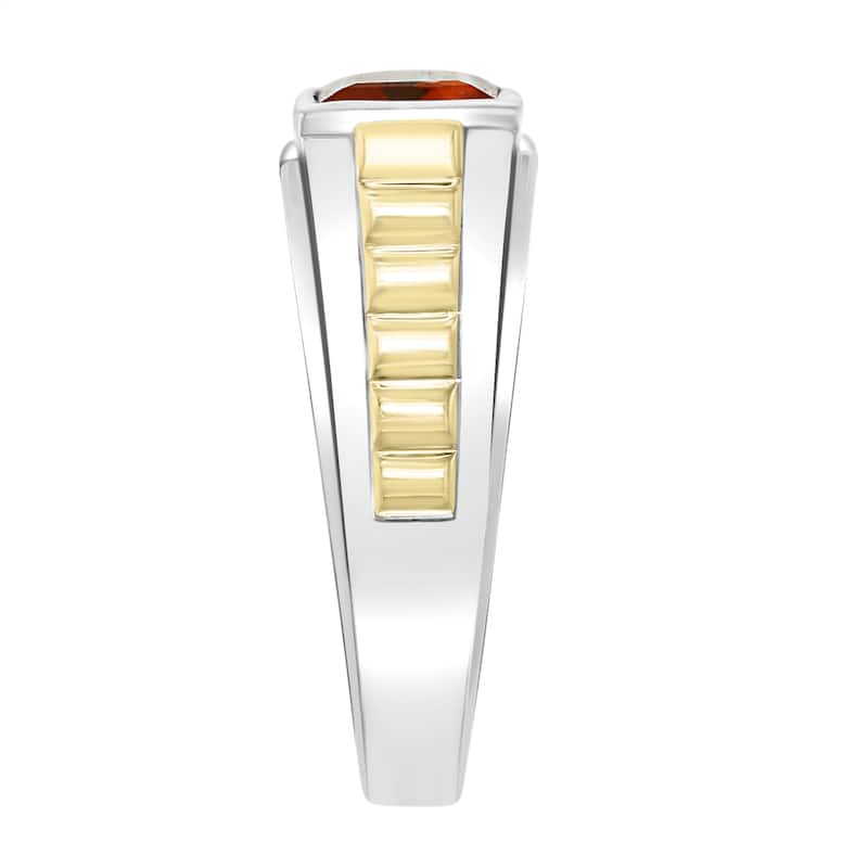 EFFY Men's 925 Sterling Silver Madeira Citrine Ring - Orange