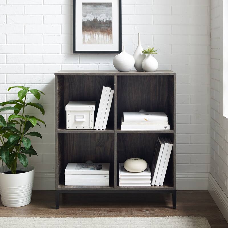 Crosley Jacobsen Record Storage Cube Bookcase - 28.5 "W x 13.5 "D x 33 "H
