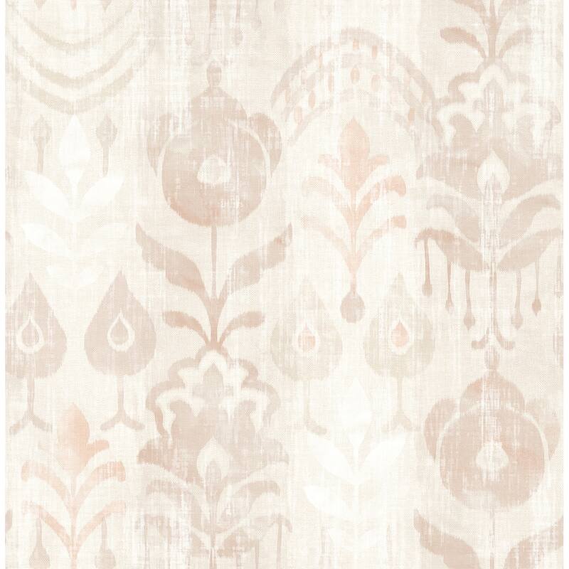 A-Street Prints Pavord Pink Floral Shibori Wallpaper