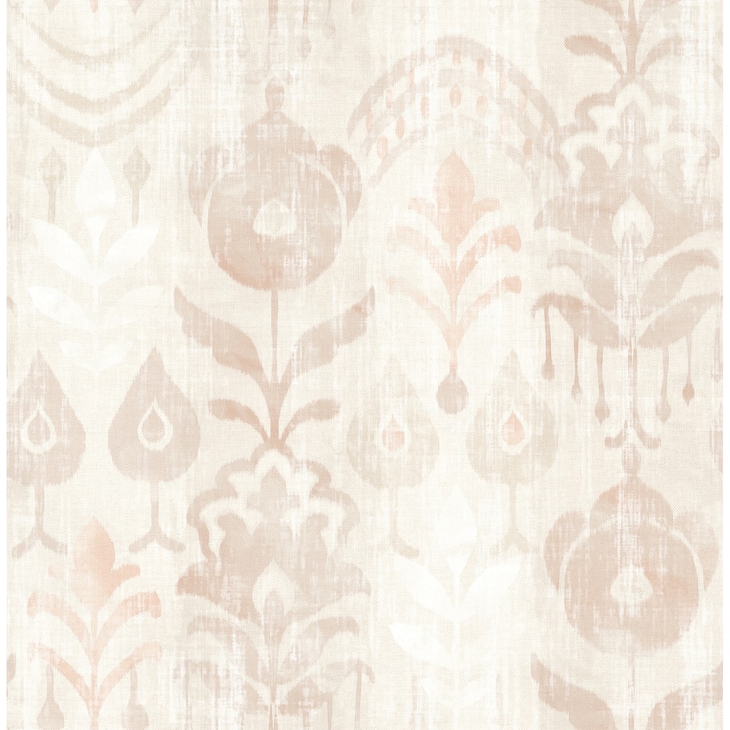 A-Street Prints Pavord Pink Floral Shibori Wallpaper