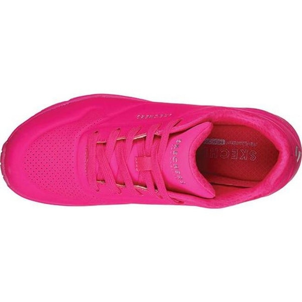 bright pink tennis shoes