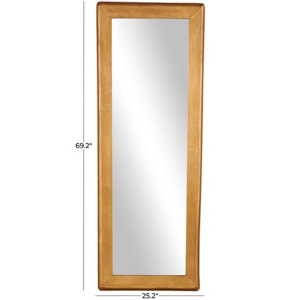 Gold Metal Room Wall Mirror with Textured Frame - Bed Bath & Beyond ...