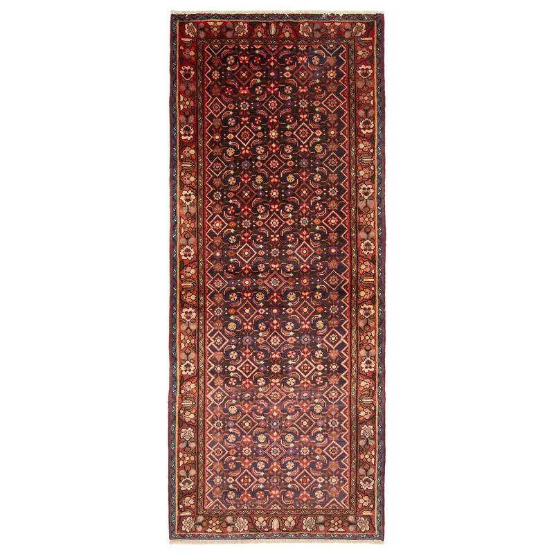 ECARPETGALLERY Hand-knotted Andelz Navy Wool Rug - 3'7 x 8'4 - Dark Navy - 3'7 x 8'4