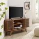 preview thumbnail 10 of 25, Render 46" Corner TV Stand Walnut