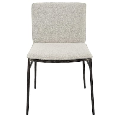 Chiseled Frame Dining Chair - 32.5" - Gray and Black