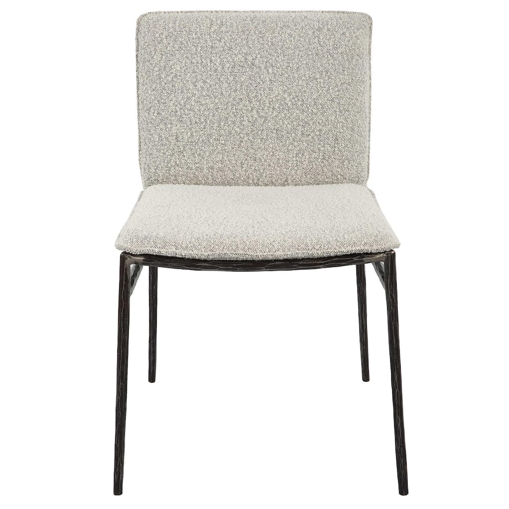 Chiseled Frame Dining Chair - 32.5" - Gray and Black