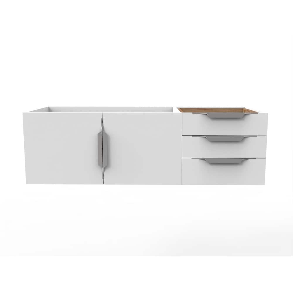 Alpine 48" Wall Mounted Bathroom Vanity (Base Only)