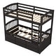 preview thumbnail 10 of 30, Modern Twin Over Twin Bunk Bed With Trundle And Drawers,Sturdy Frame for Bedroom