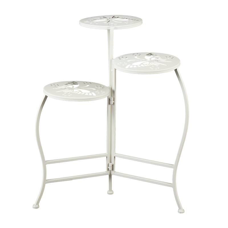 Metal Indoor Outdoor 3 Tier Floral Plantstand