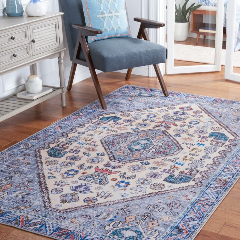 SAFAVIEH Tucson Machine Washable Slip Resistant Eilish Boho Oriental