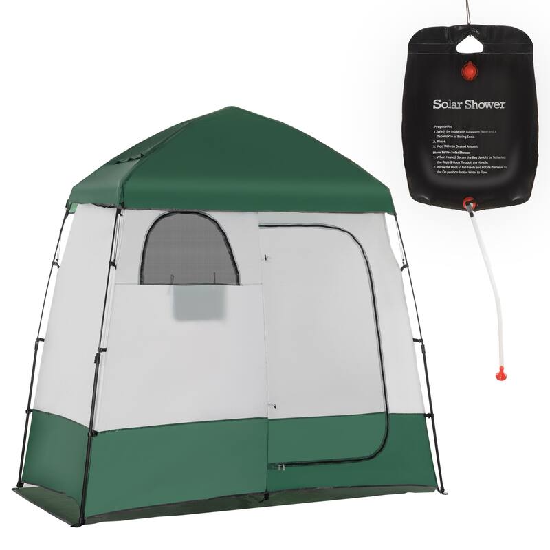 Outsunny Shower Tent, Privacy Shelter for Camping, Dressing Changing Room, Portable Instant Outdoor Shower Tent