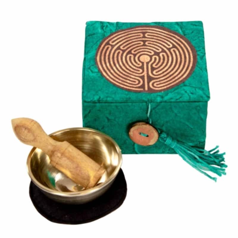 2in Garden Labyrinth Mini Meditation Bowl Box