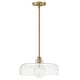 preview thumbnail 2 of 1, Lark 83497 Maisie 15" Wide Pendant with Clear Glass Shade