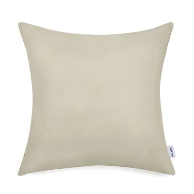 Sun Zero Sailor Solid Khaki 22" Outdoor Toss Pillow