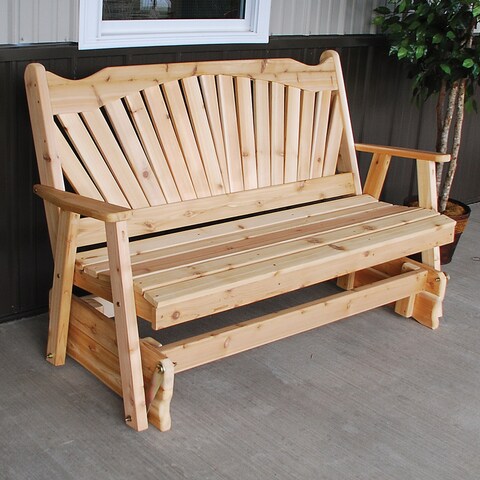 Cedar 4' Fanback Glider