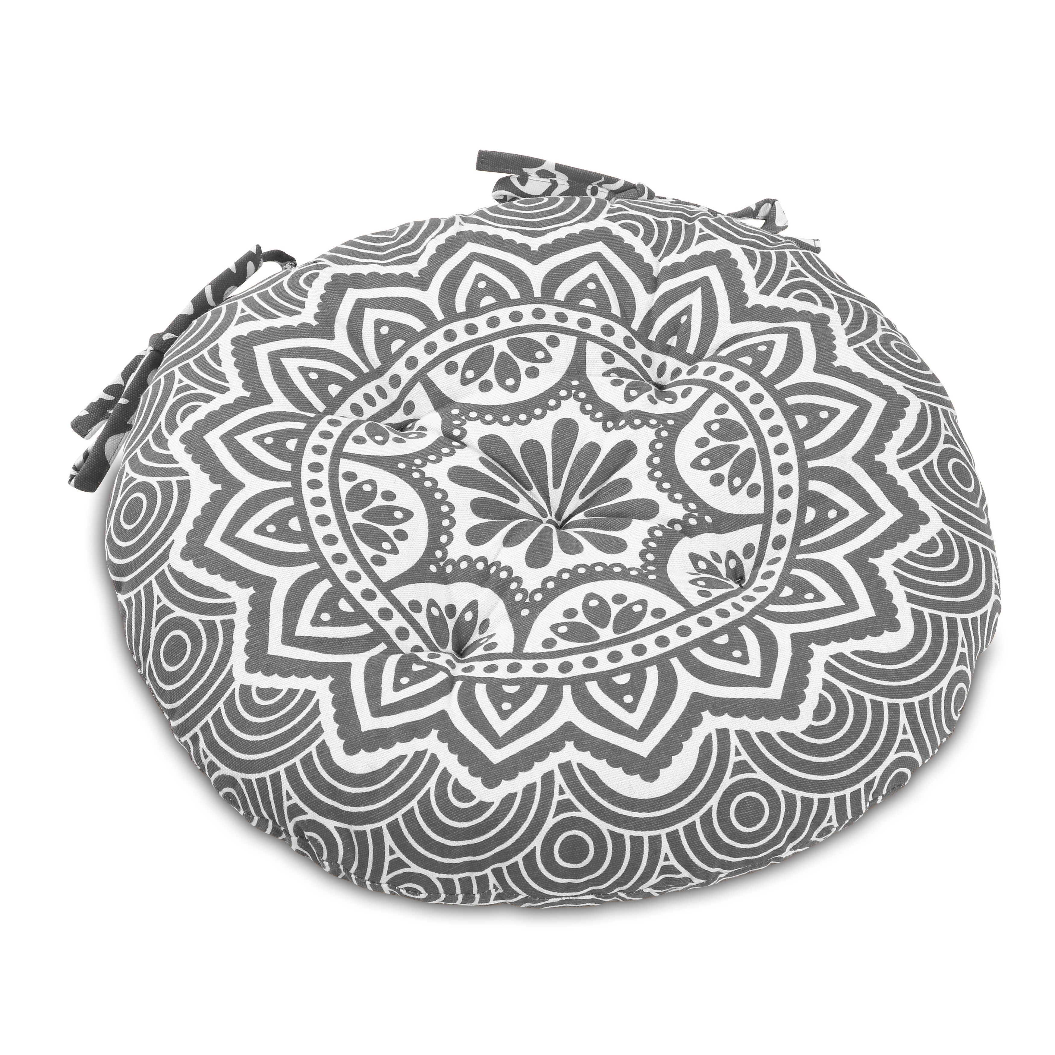 Round chair sale pads with ties