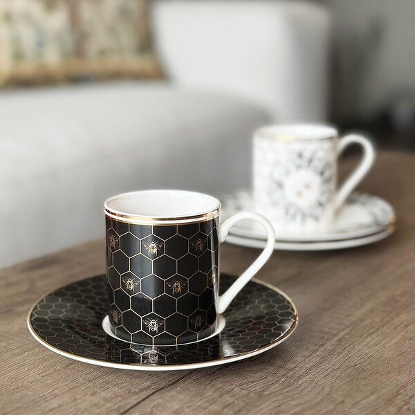 kao.handmadeさま STP Goods Honeycomb Porcelain Turkish Coffee Espresso Cup