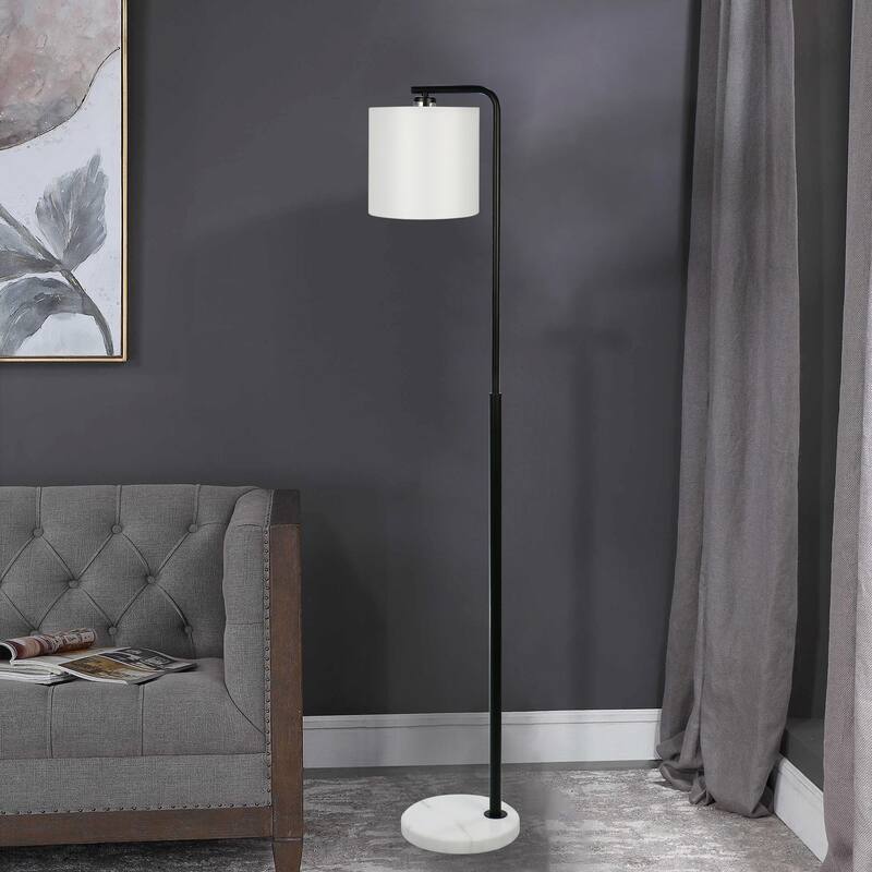 61.5" Contemporary Downbridge Floor Lamp & Decorator Shade