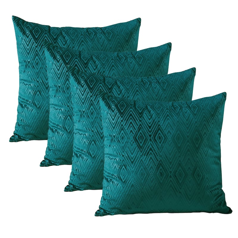 Tonopah Ikat Velvet Throw Pillow Cover Set, NO INSERT
