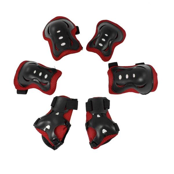 6 in 1 Children Skating Cycling Wrist Guard Knee Brace Elbow Pad Protective Gear Set