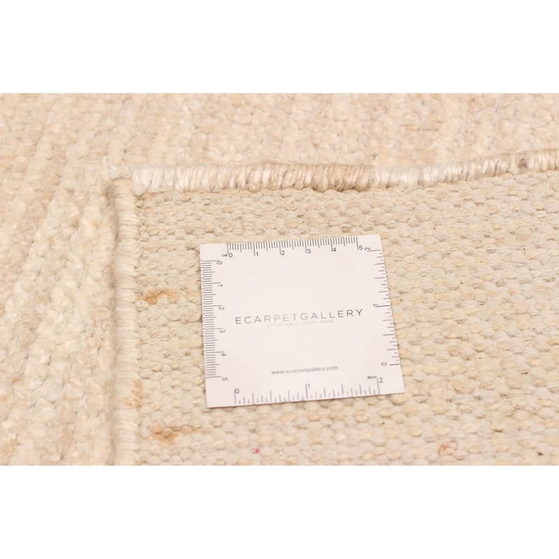 ECARPETGALLERY Hand-knotted Loreto Cream Silk Rug - 9'7 x 14'7